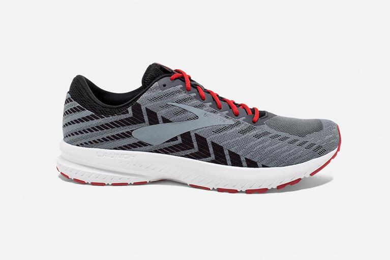 Brooks Mens Launch 6 Road Running Shoes - Grey (598367-VOF)